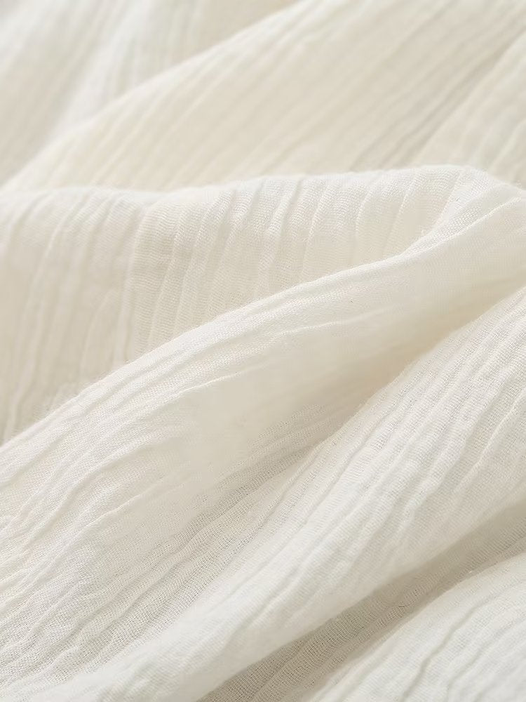 Robe mi-longue longue à col en V et taille crochetée pour femme