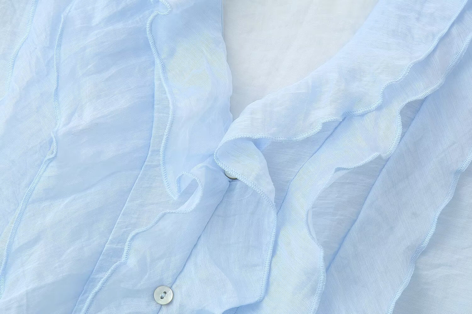 Women Clothing French Laminated Decoration Drape Sleeveless Top