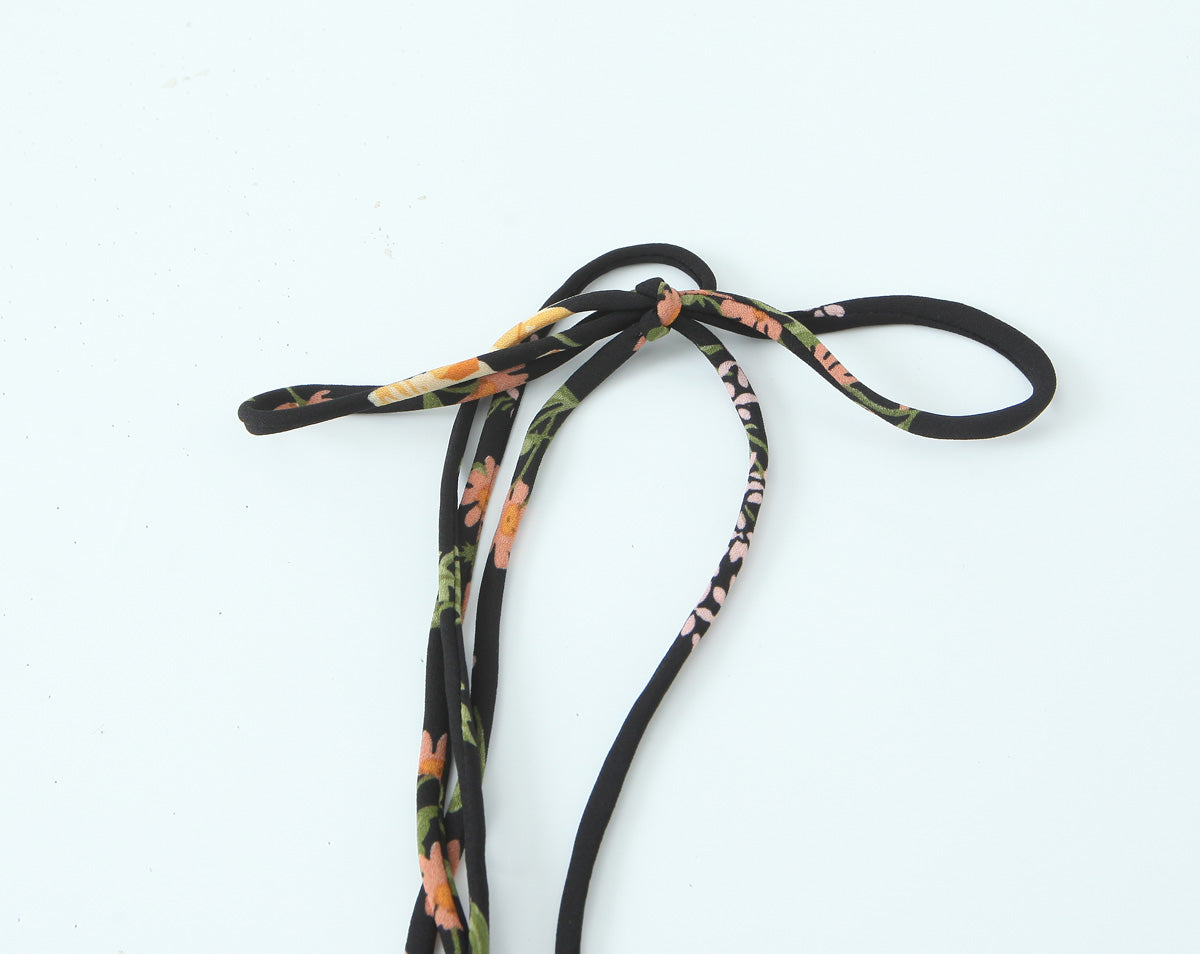 Sexy High Waist Split Floral Slip Dress Summer Tight Waist Slim Mid Length Holiday Dress