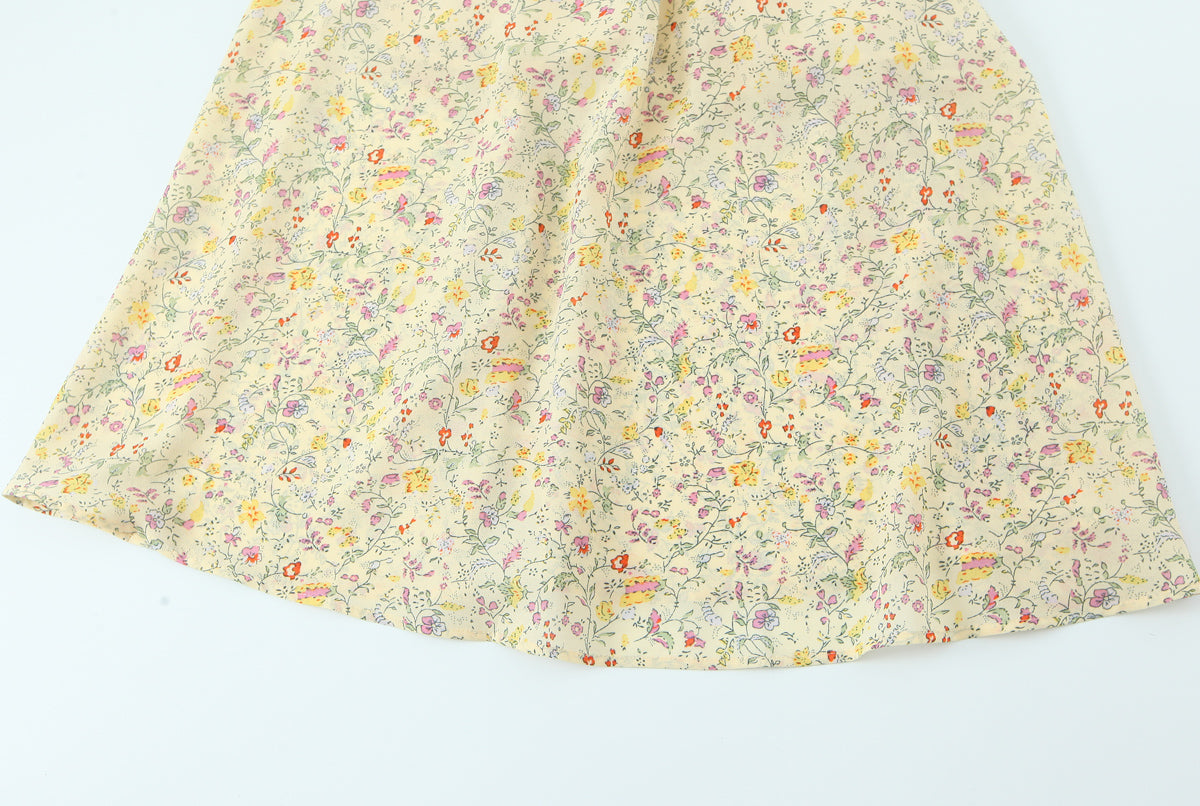 Women Sexy Backless Hip Women Bow Floral Strap Dress