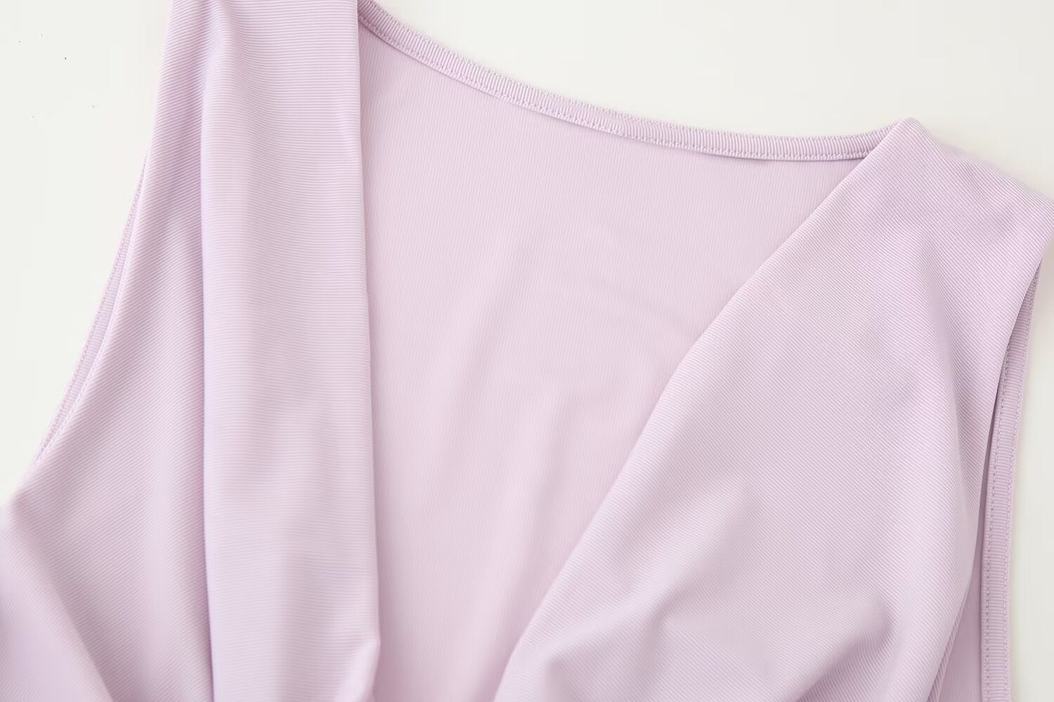 Summer Women Pleated Decorative Draped Collar Sleeveless Top Vest for Women