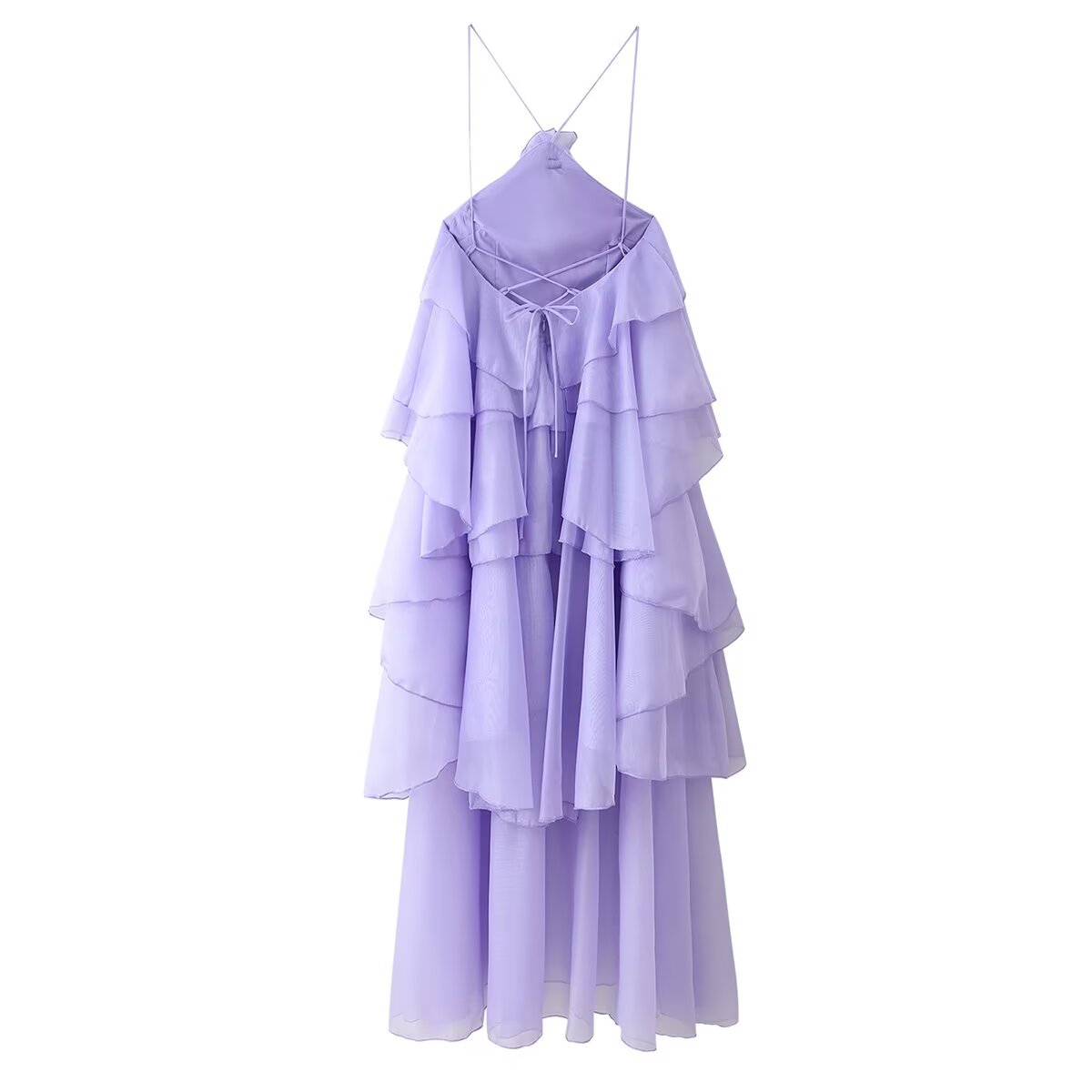 Women Clothing French Elegant Three Dimensional Floral Laminated Decoration Sling Dress