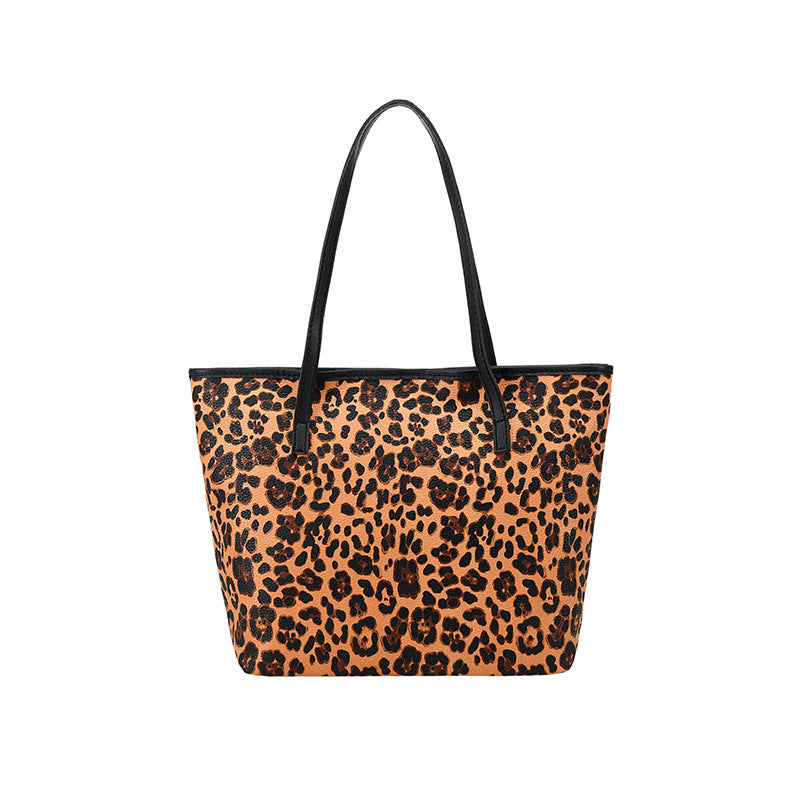 Large-capacity Printed Leopard-print Portable Underarm Bag