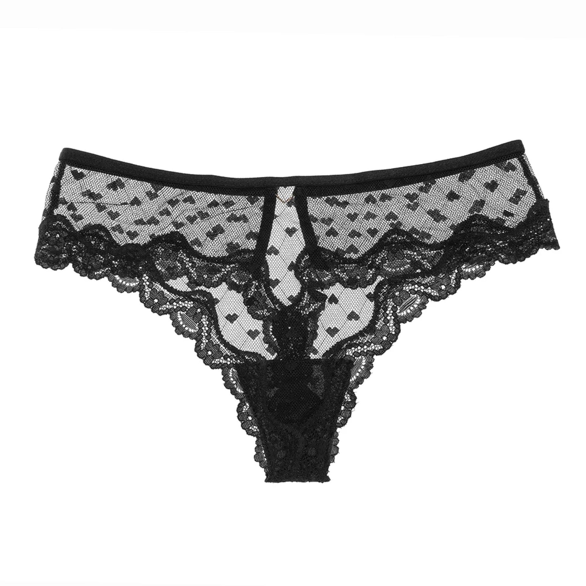 Black Sexy Hollow Sexy Ladies Low Waist Thong