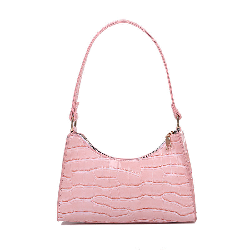 Ins Korean Version Of All-Match Solid Color Single Shoulder Bag Fashion Single Shoulder Armpit Bag Handbag