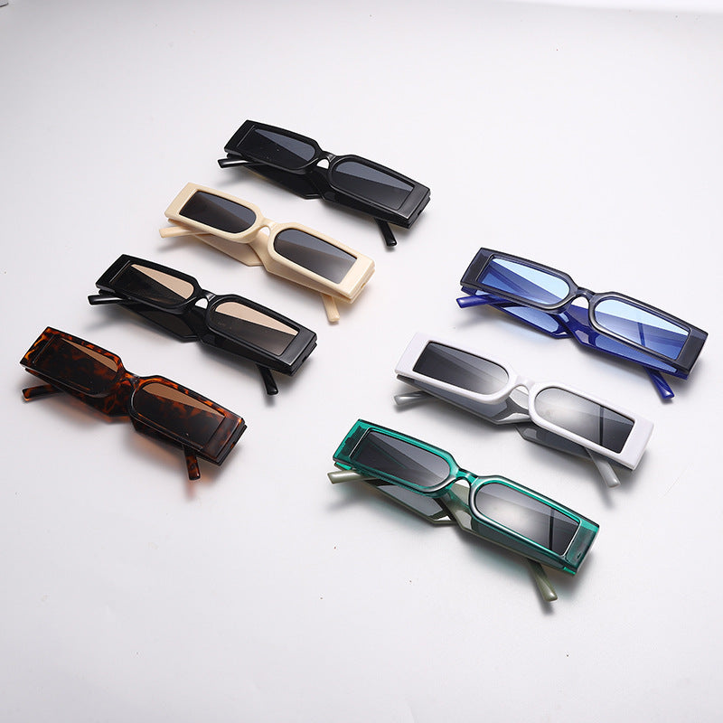 Small Frame Hip-hop Diamond-studded Snake Sunglasses For Men And Women