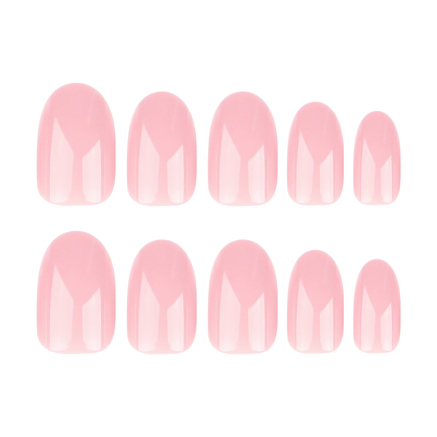 Women's Fashion Solid Color Simple Fake Nails