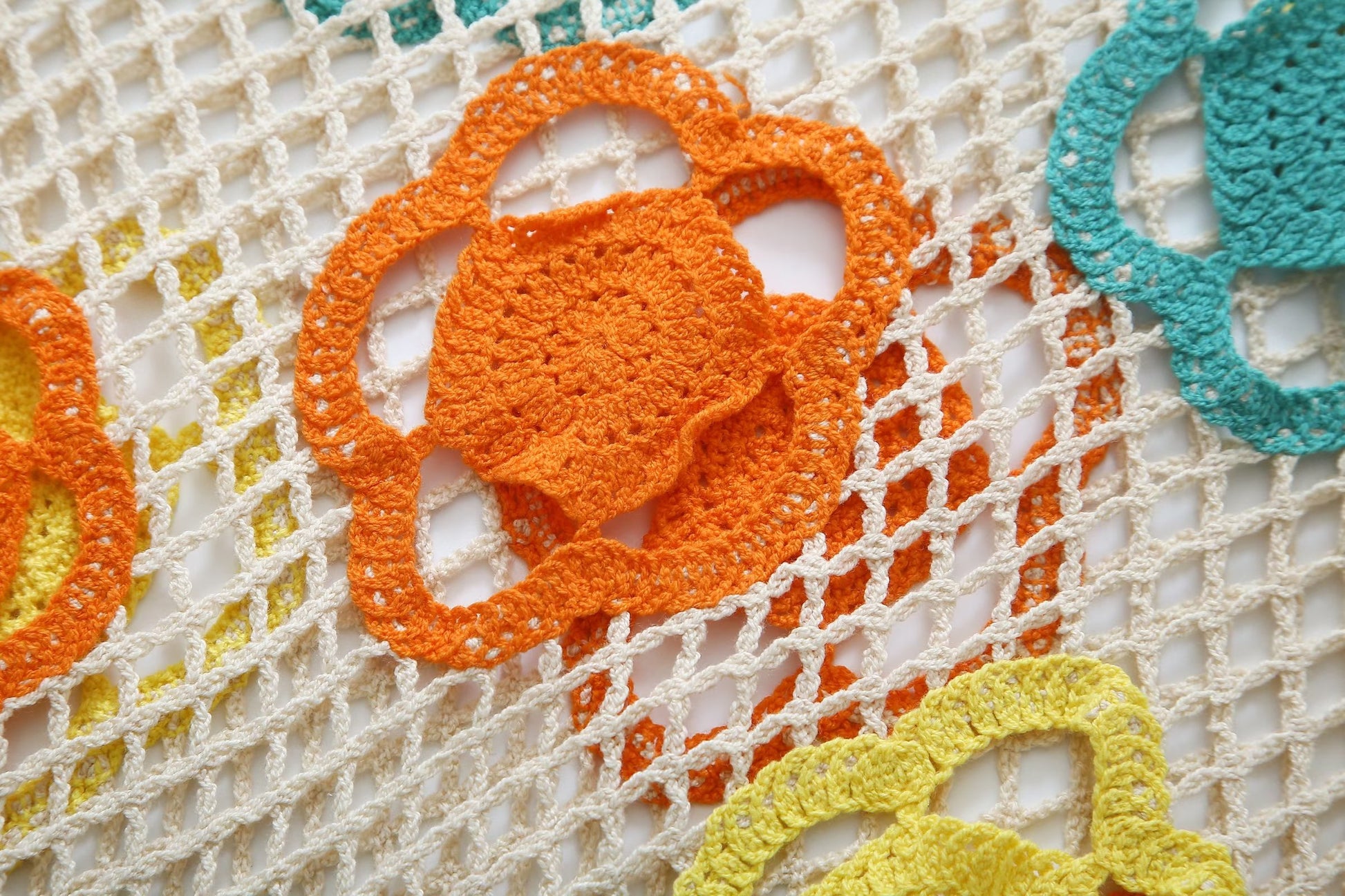 Summer Women Large Mesh Crochet Color Short Dress Mini Dress