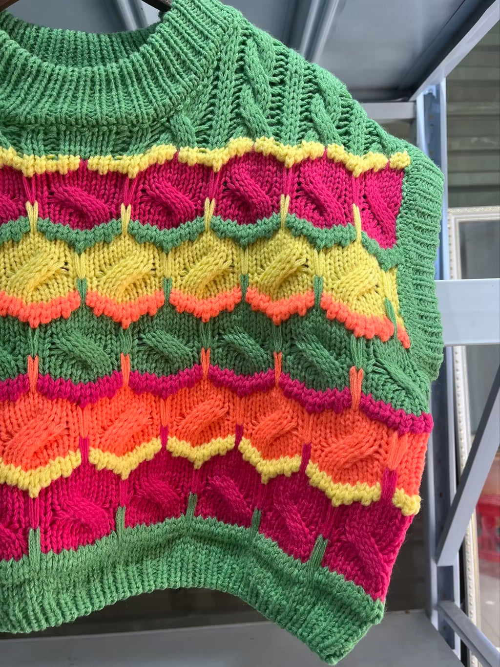 Vêtements pour femmes, pull court en maille effet crocheté, gilet, veste, haut pour femmes