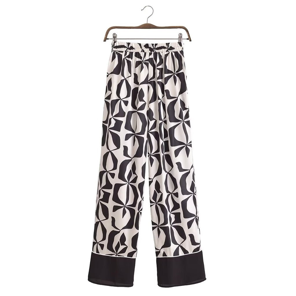 Women Clothing Summer Rayon Collection Bow Metal Ring Sleeveless Shirt Set