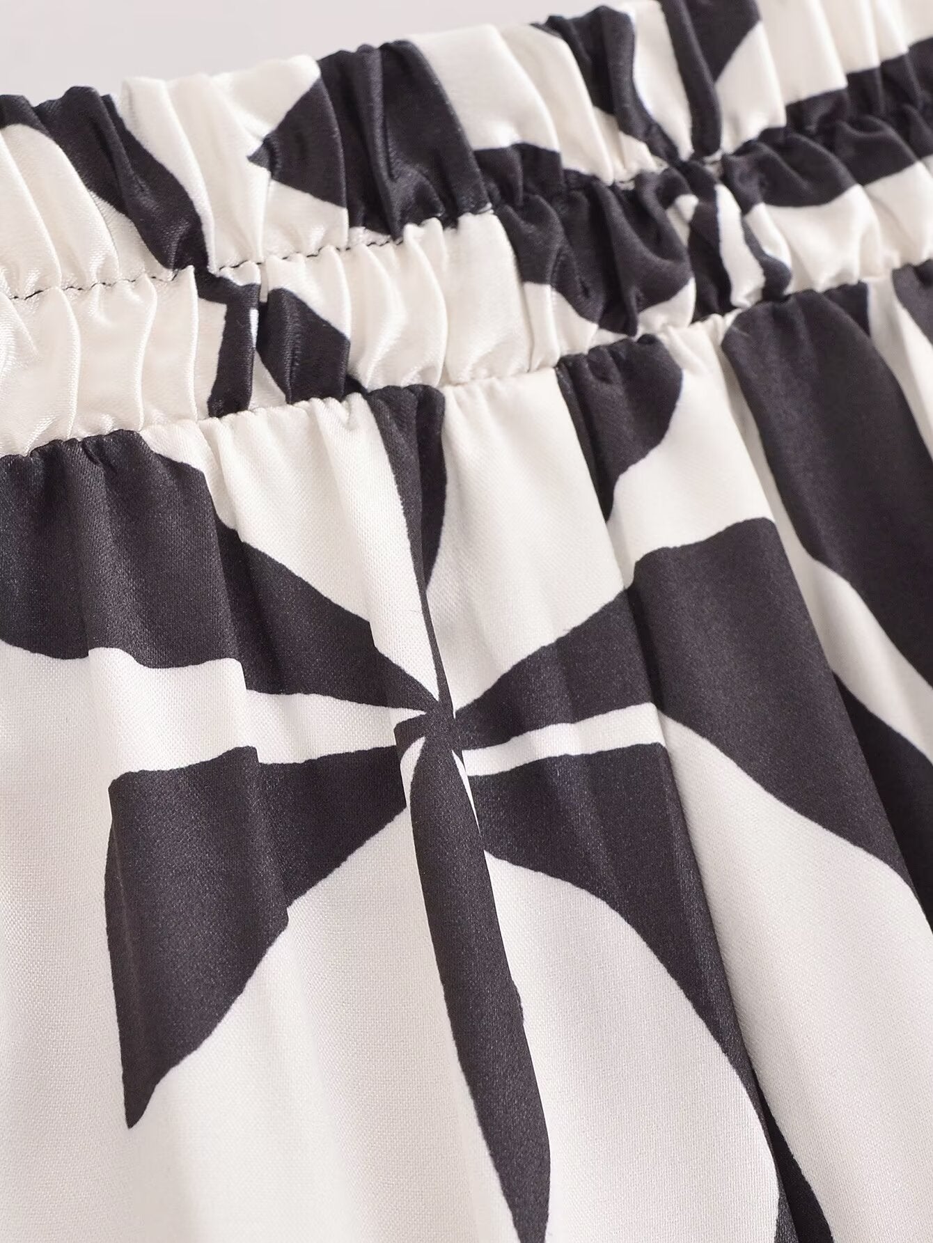 Women Clothing Summer Rayon Collection Bow Metal Ring Sleeveless Shirt Set