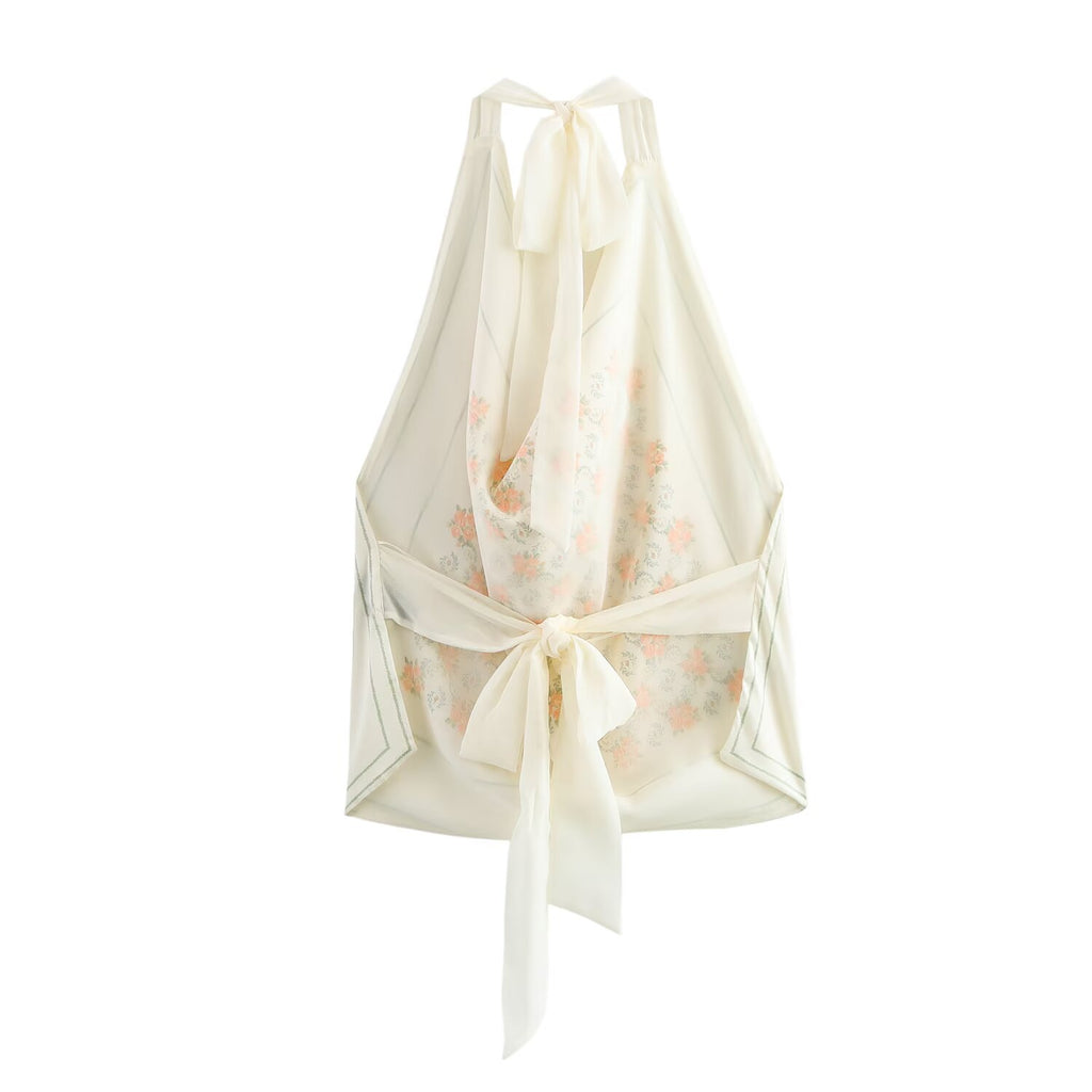 Women Silk Satin Texture Printed Top