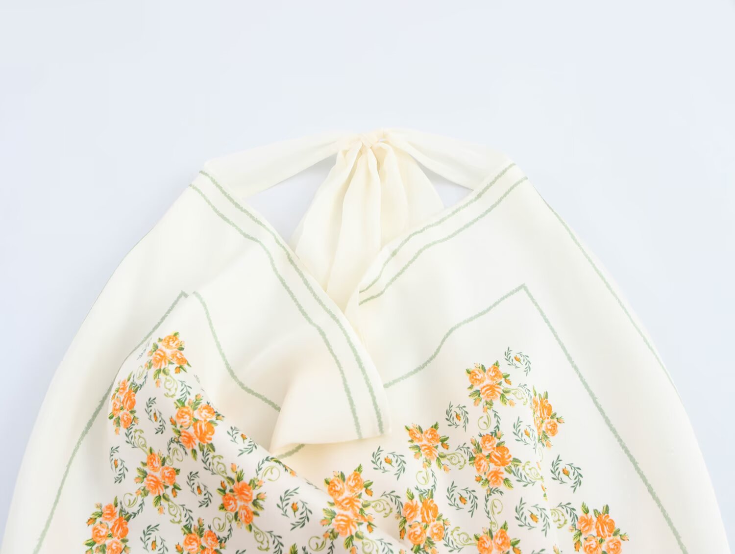 Women Silk Satin Texture Printed Top