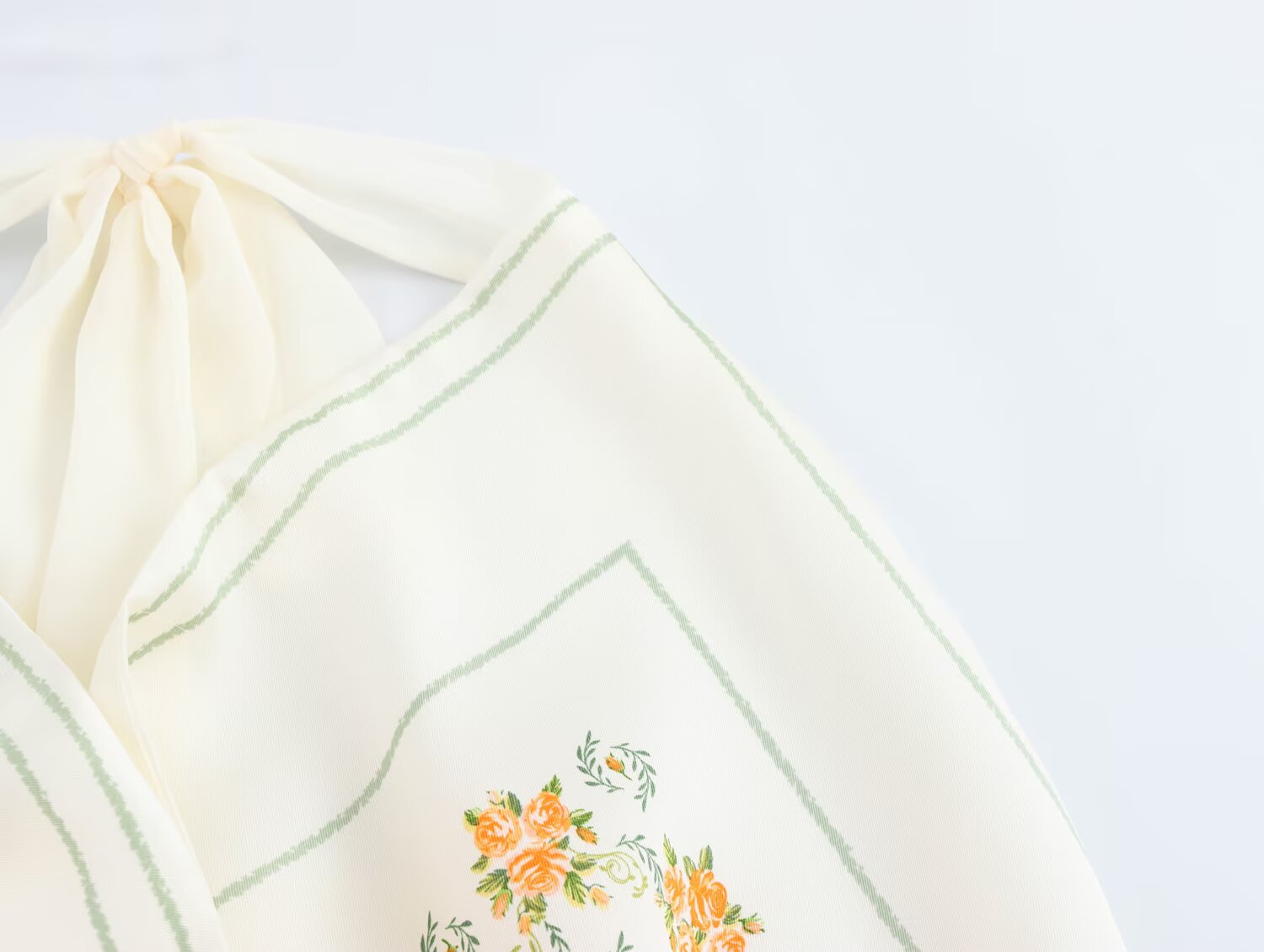 Women Silk Satin Texture Printed Top