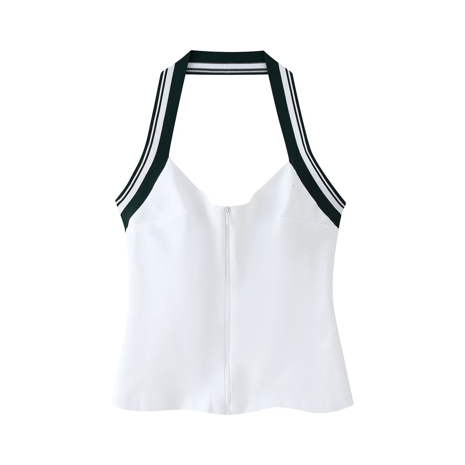 Spring Summer Women Clothing Sexy Thread Hanging Collar Top