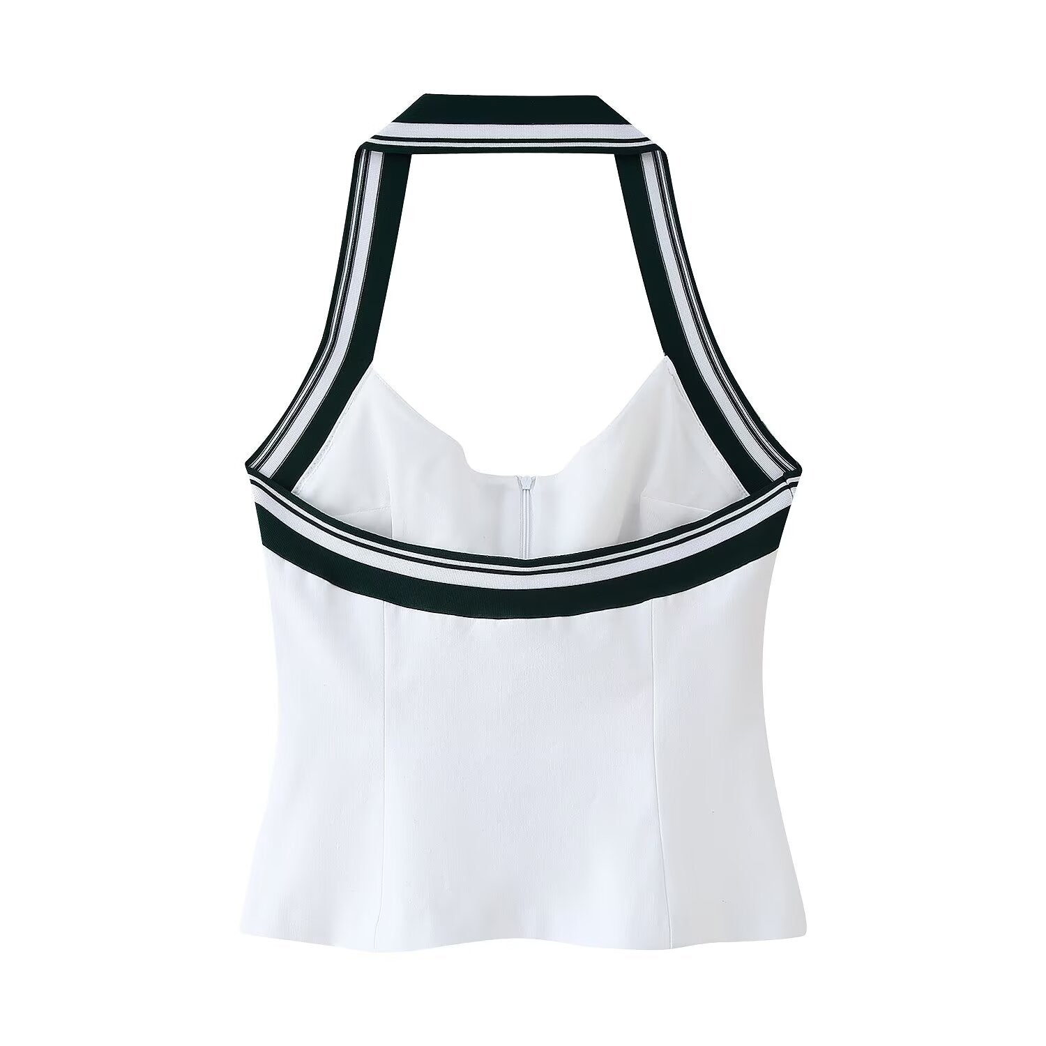 Spring Summer Women Clothing Sexy Thread Hanging Collar Top