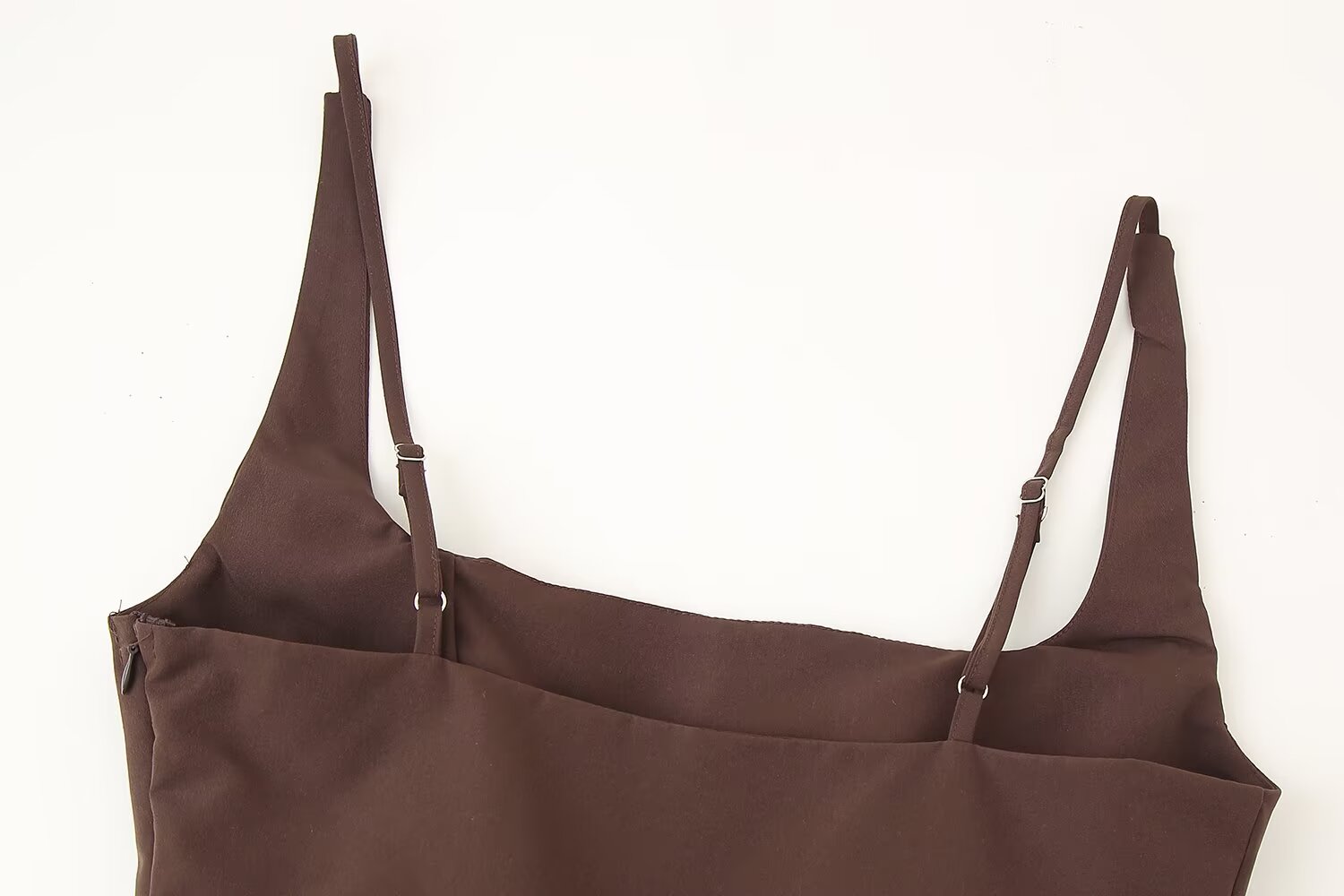 Street Solid Color Sleeveless Slim Strap Short Top for Women Summer