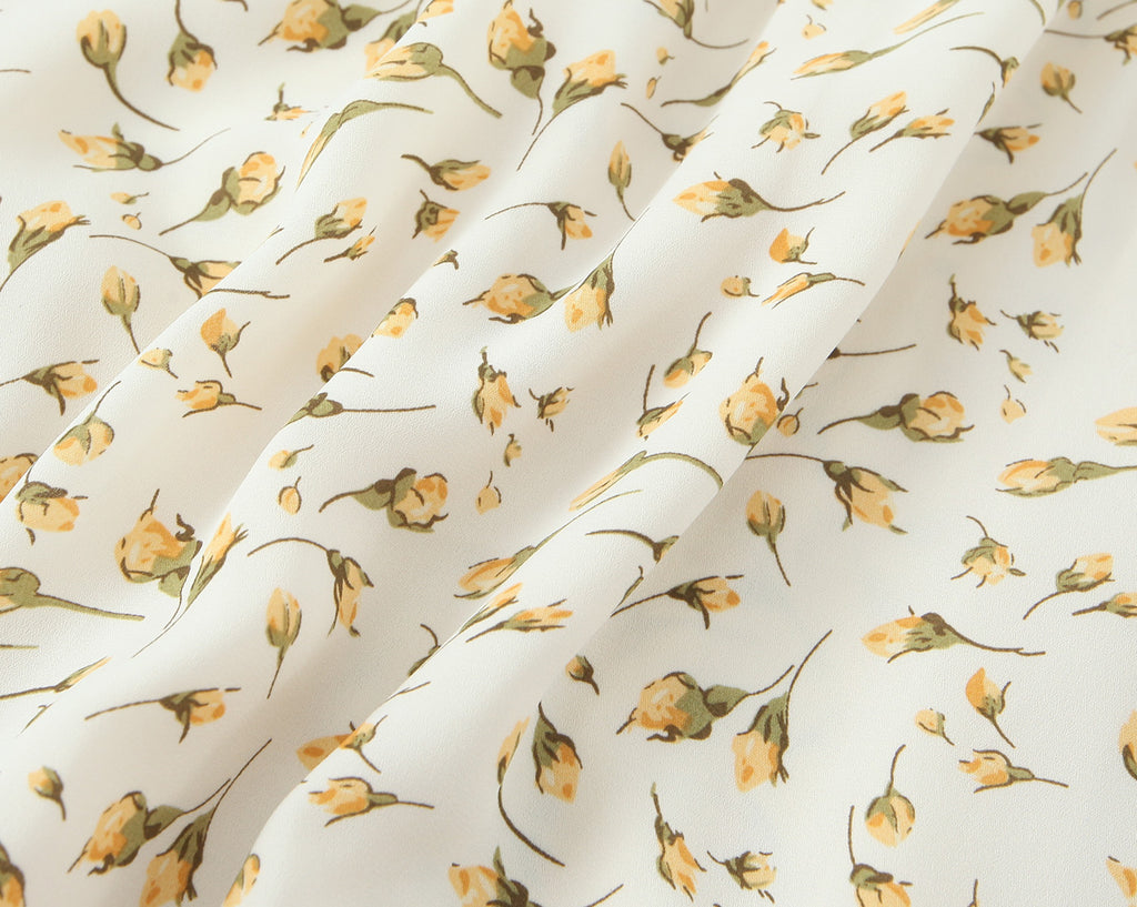 Summer Gentle Floral Dress Spring Summer French Mid Length Waist Slimming