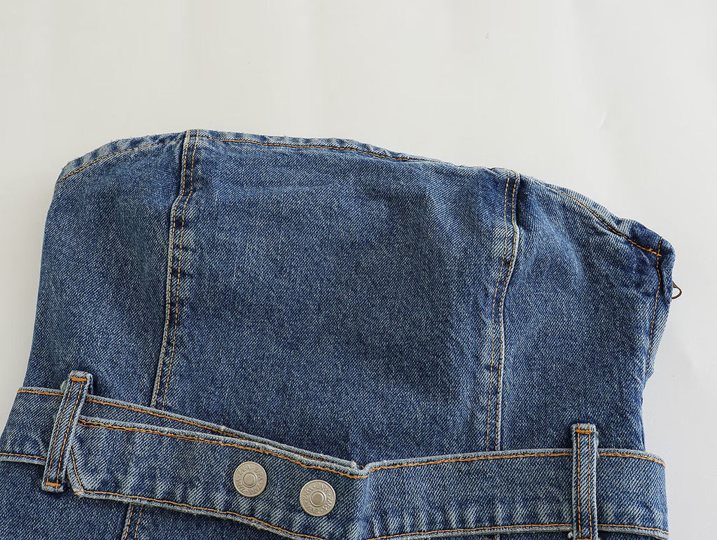 Women Waist Band Elastic Tube Top