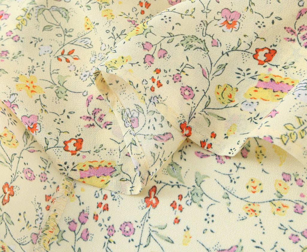 Women Sexy Backless Hip Women Bow Floral Strap Dress