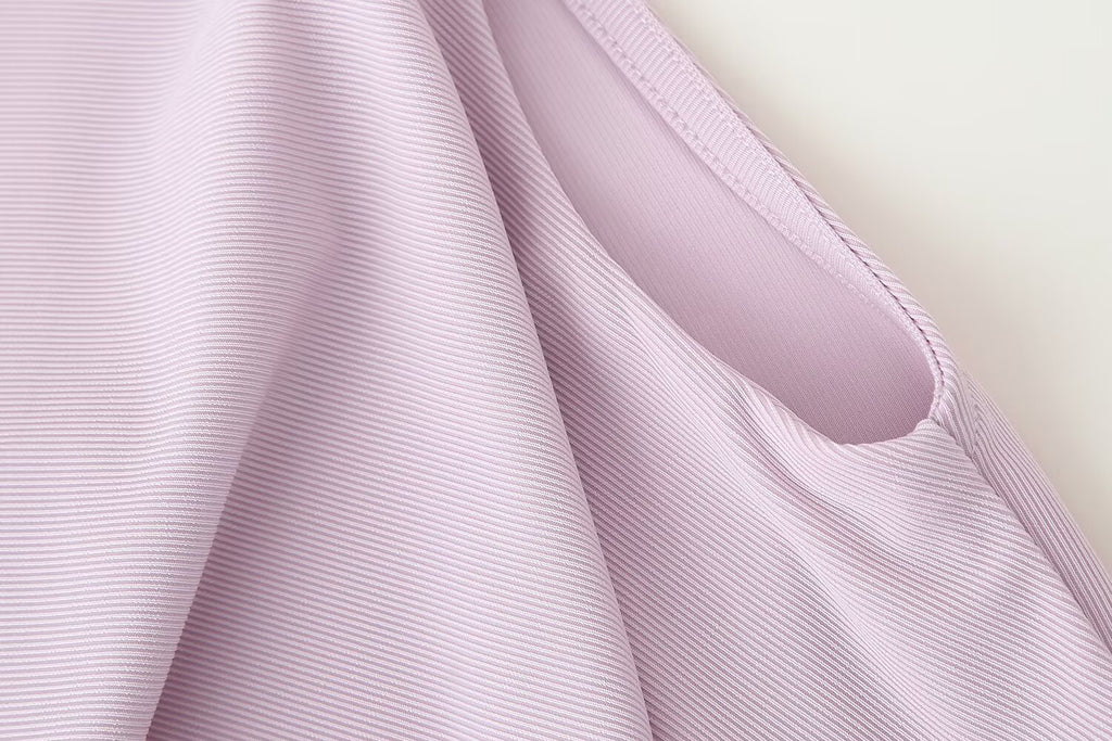 Summer Women Pleated Decorative Draped Collar Sleeveless Top Vest for Women