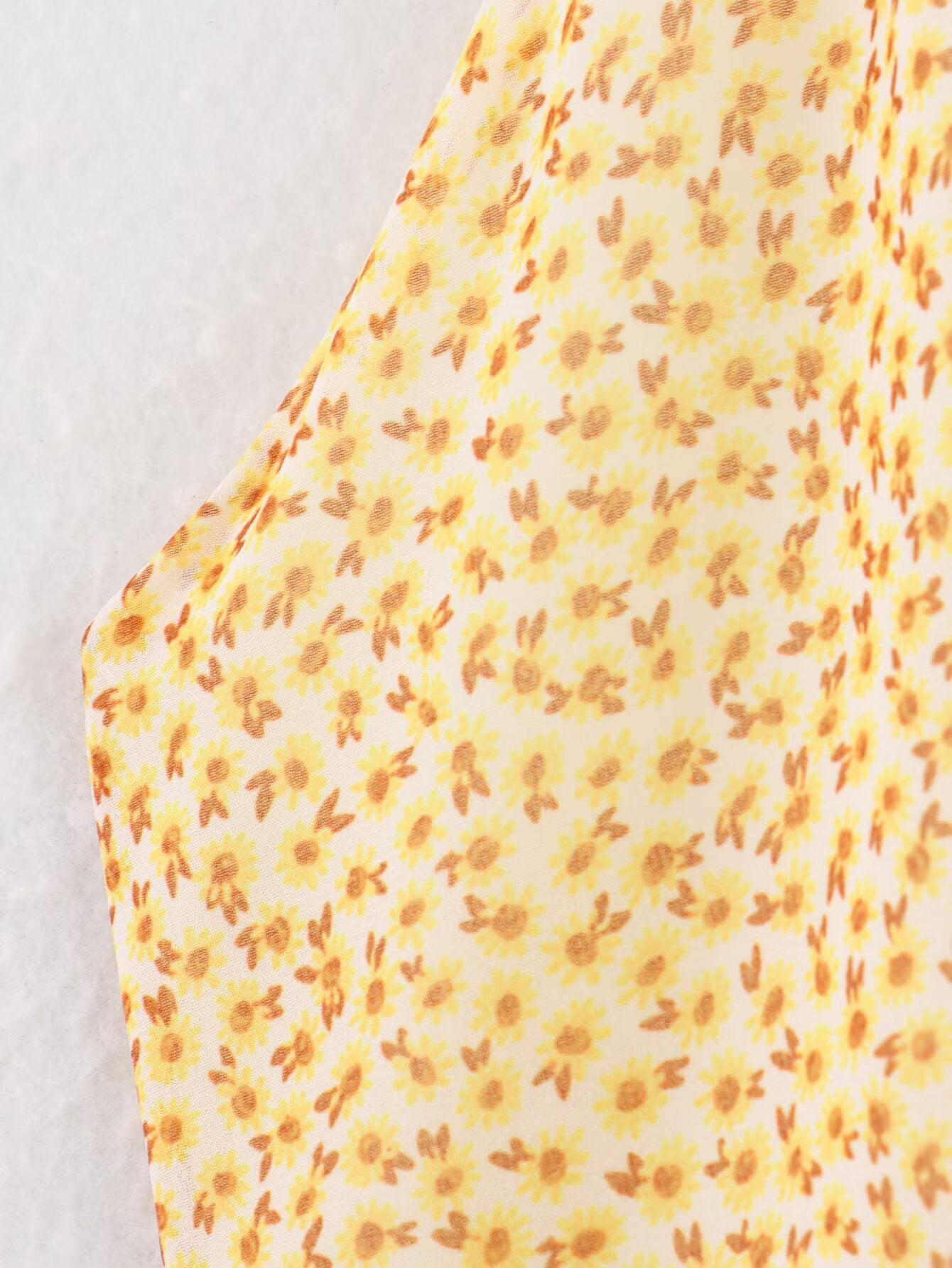 Summer Women Clothing Laminated Hanging Collar Printing Dress