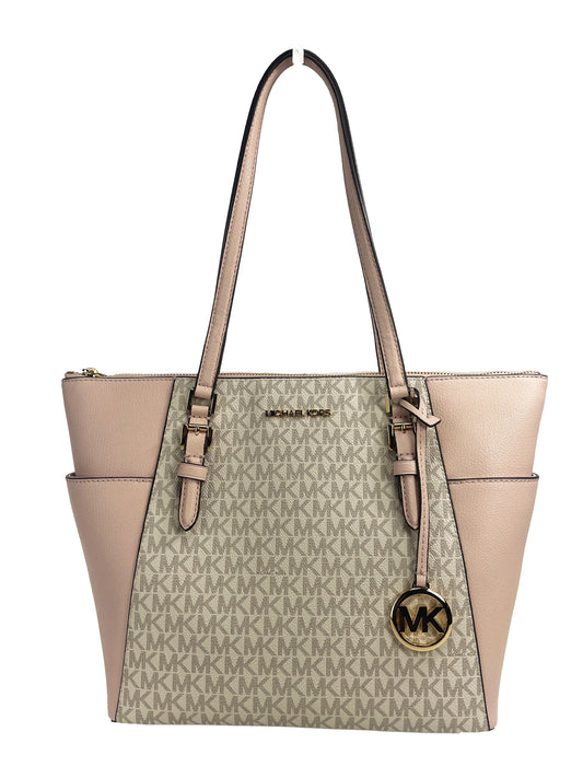 Michael Kors Charlotte Large Leather Tote Purse