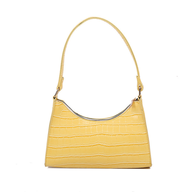 Ins Korean Version Of All-Match Solid Color Single Shoulder Bag Fashion Single Shoulder Armpit Bag Handbag
