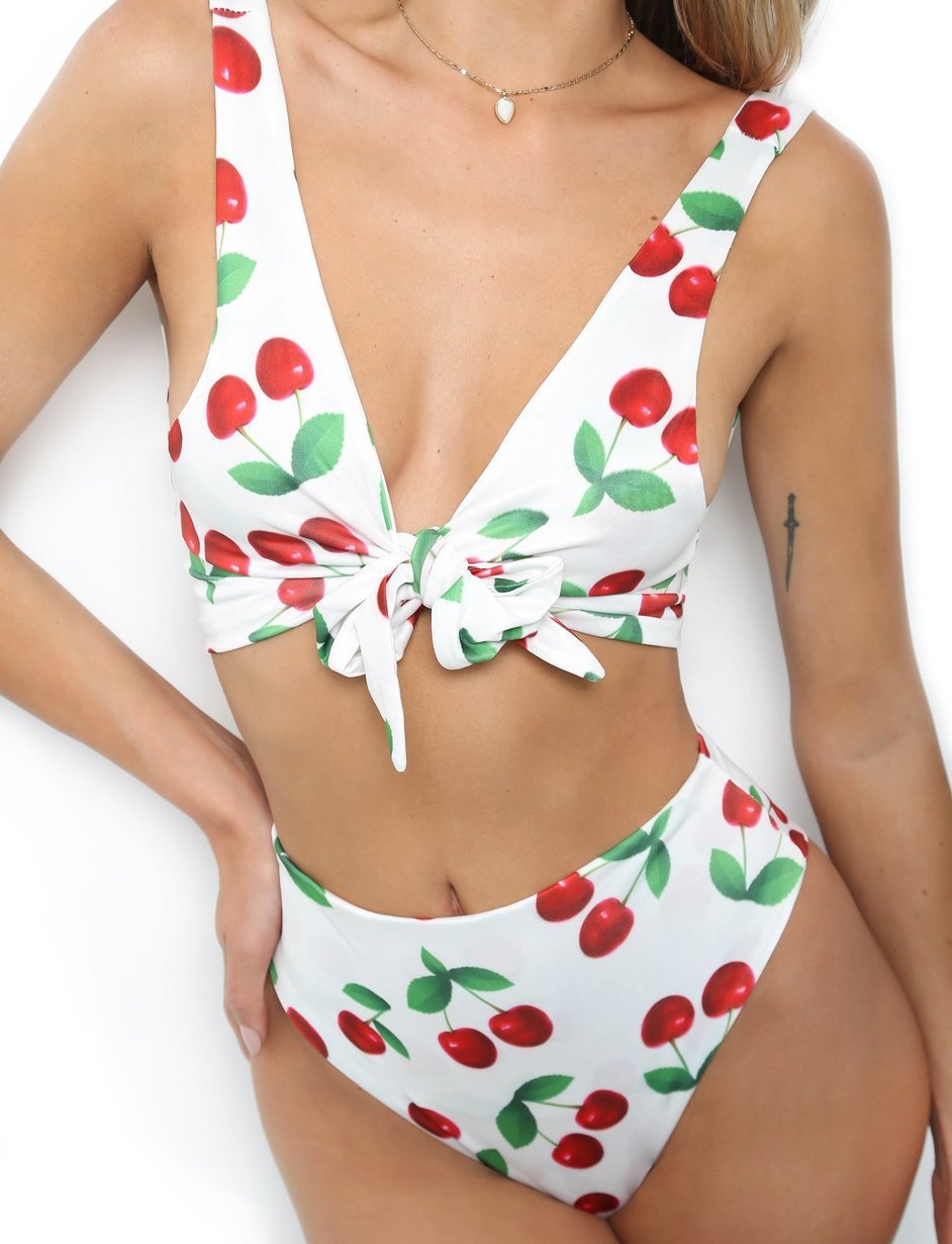 Bikini knotted double-sided swimsuit