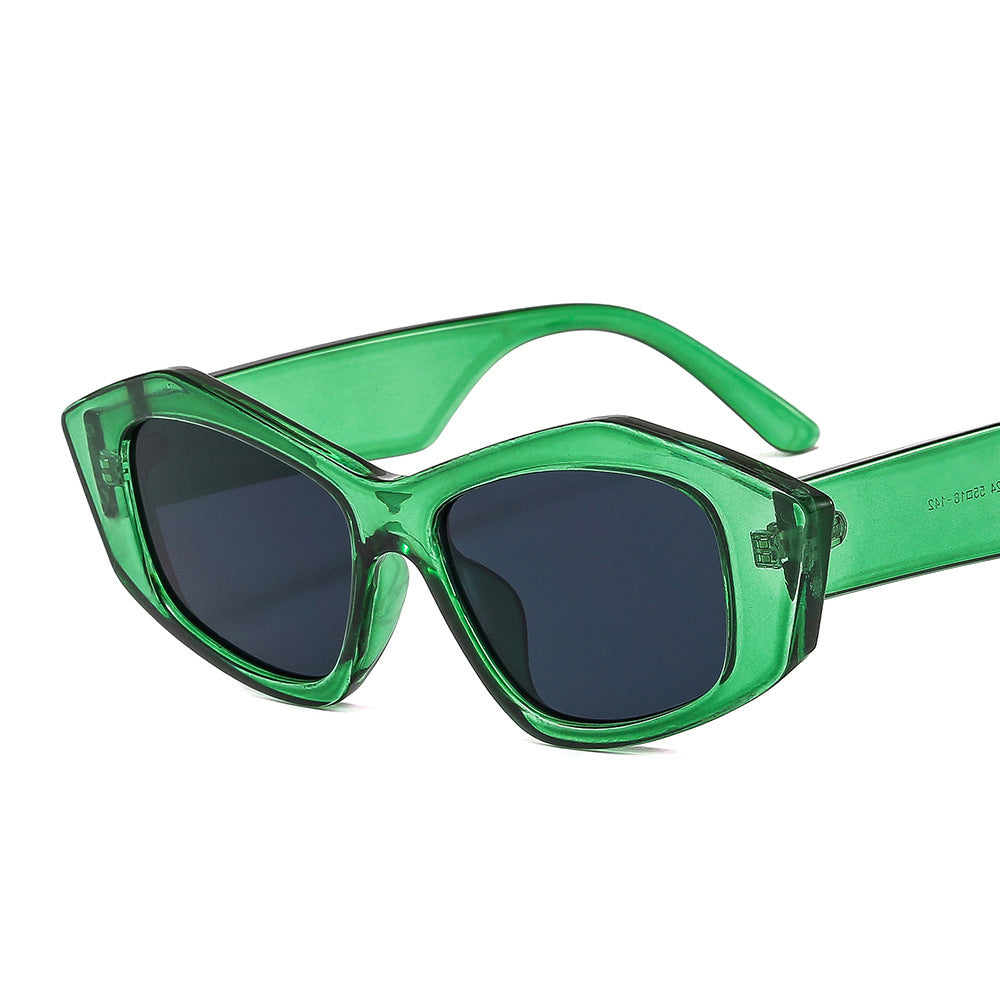 Striped Sunglasses For Men And Women Small Frame Geometry