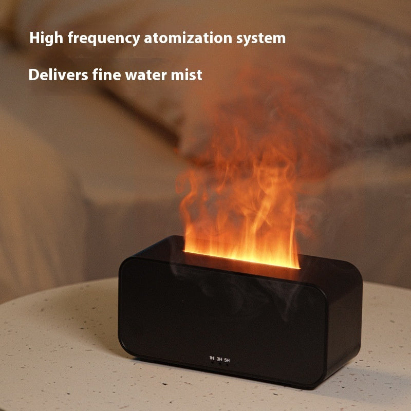 Diffuseur d'arôme de simulation de chronométrage Usb Humidificateur de flamme domestique