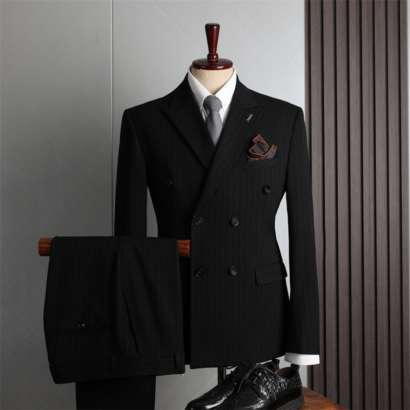 Double Breasted Suit Suit Men's