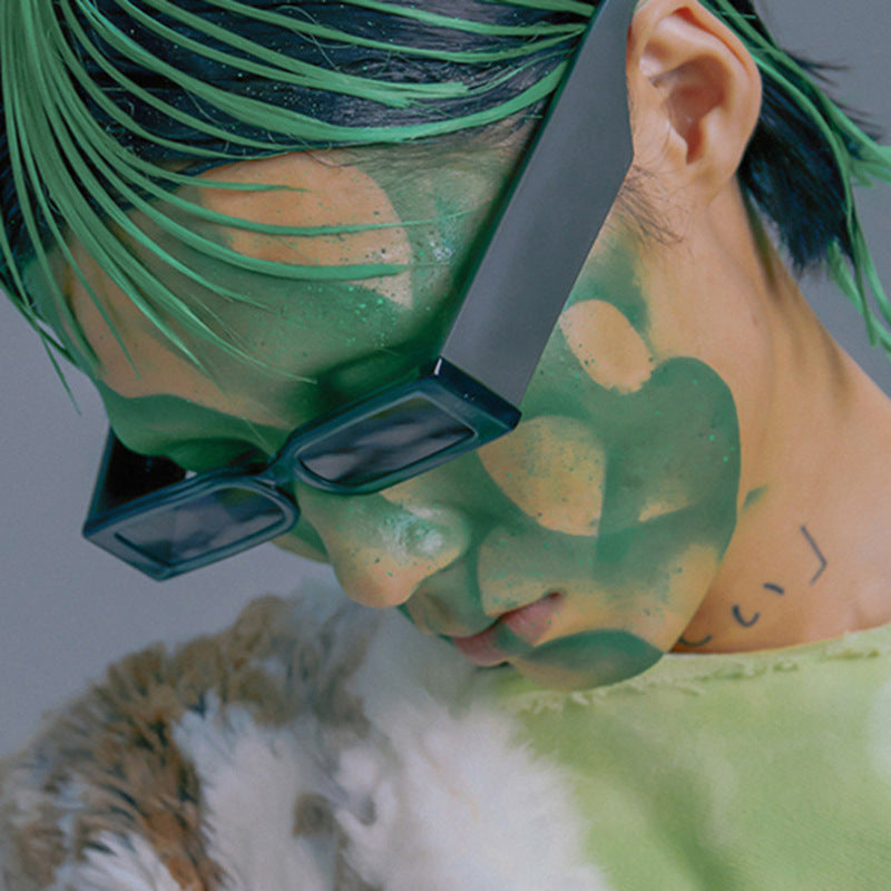 Lunettes de soleil à monture rectangulaire pour femmes, style hippie vintage, design, vente en gros, verres pour hommes et femmes