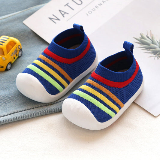 Children flying knit socks shoes