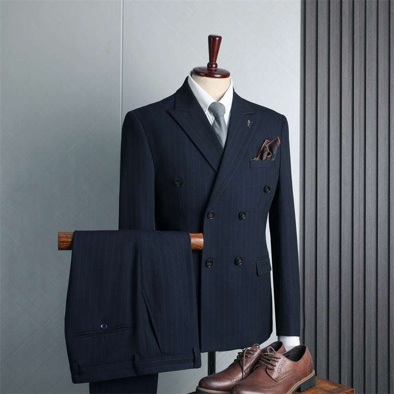 Double Breasted Suit Suit Men's