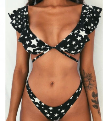 Swimsuit Split Printed Bikini