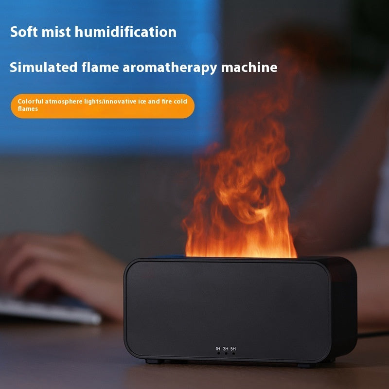 Diffuseur d'arôme de simulation de chronométrage Usb Humidificateur de flamme domestique