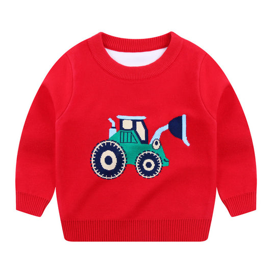 Children's sweaters, boys' sweaters, cotton warm sweaters, cartoon cute