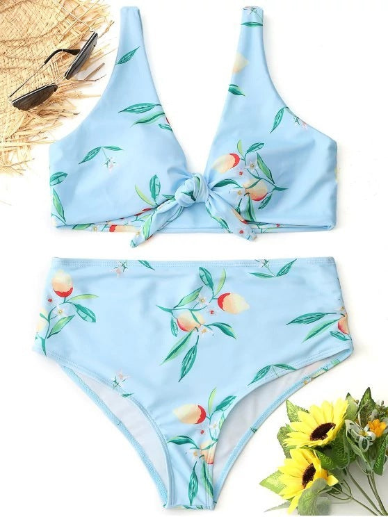 Bikini knotted double-sided swimsuit