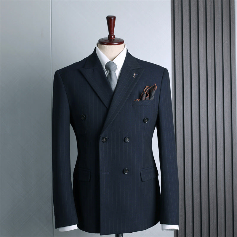 Double Breasted Suit Suit Men's