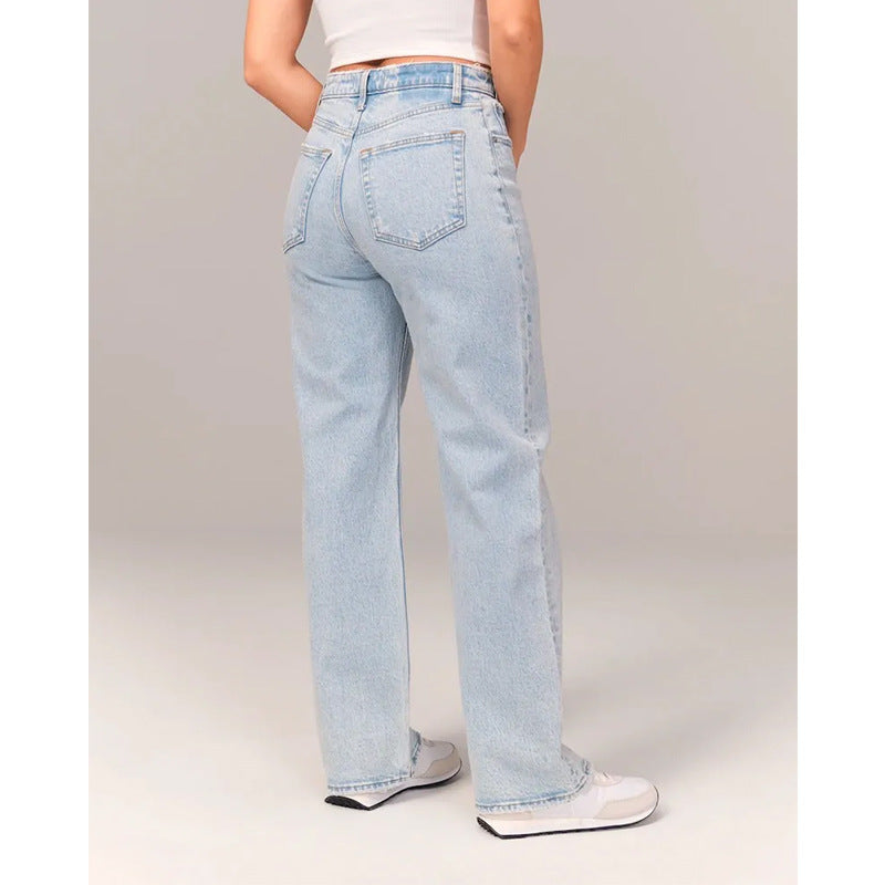 Ladies Jeans Draping Low Waist Slimming Women Jeans Trousers Women