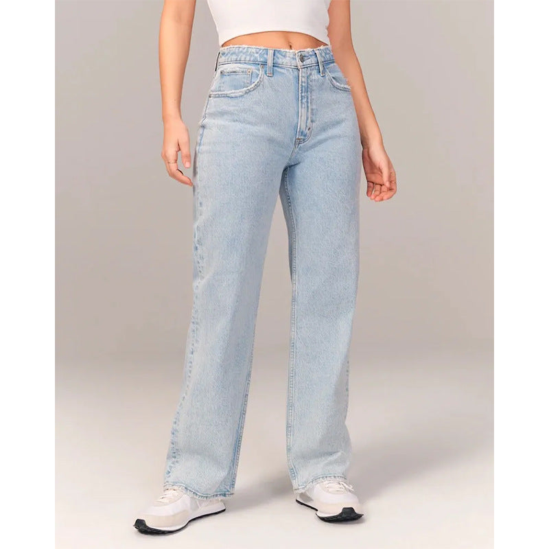 Ladies Jeans Draping Low Waist Slimming Women Jeans Trousers Women