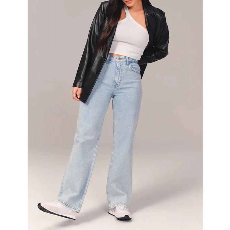 Ladies Jeans Draping Low Waist Slimming Women Jeans Trousers Women