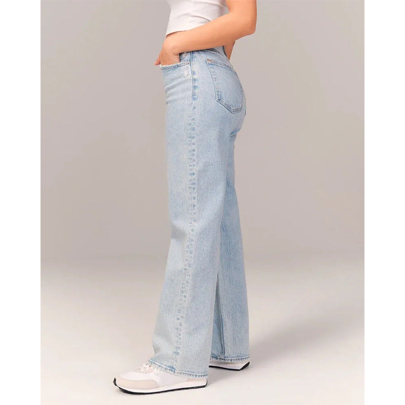 Ladies Jeans Draping Low Waist Slimming Women Jeans Trousers Women