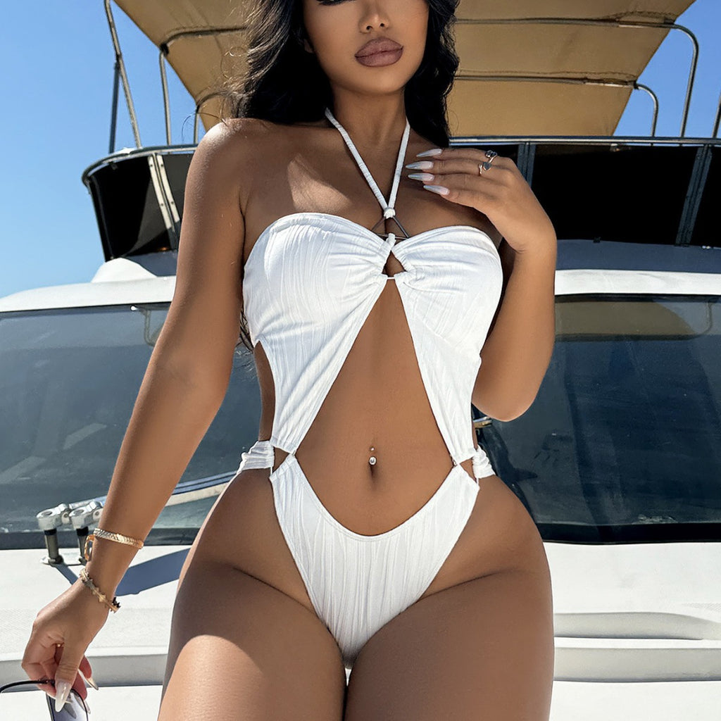 Women Hollow Out Cutout out Swimsuit Sexy Bikini One Piece Swimsuit