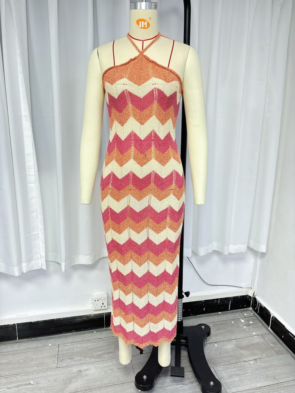 Women's Hollow Out Stitching Bikini Holiday Long Seaside Dress