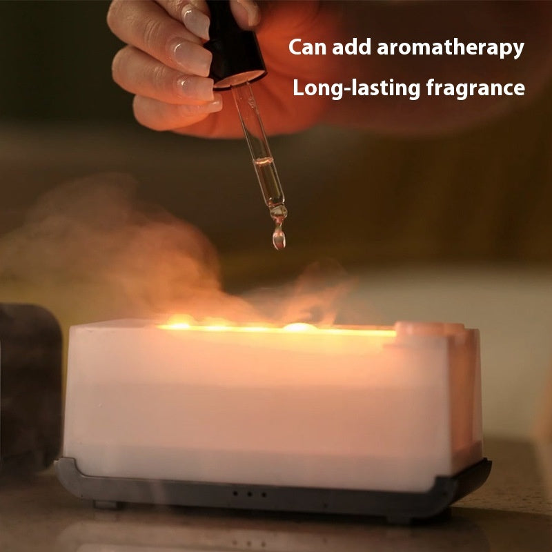 Diffuseur d'arôme de simulation de chronométrage Usb Humidificateur de flamme domestique