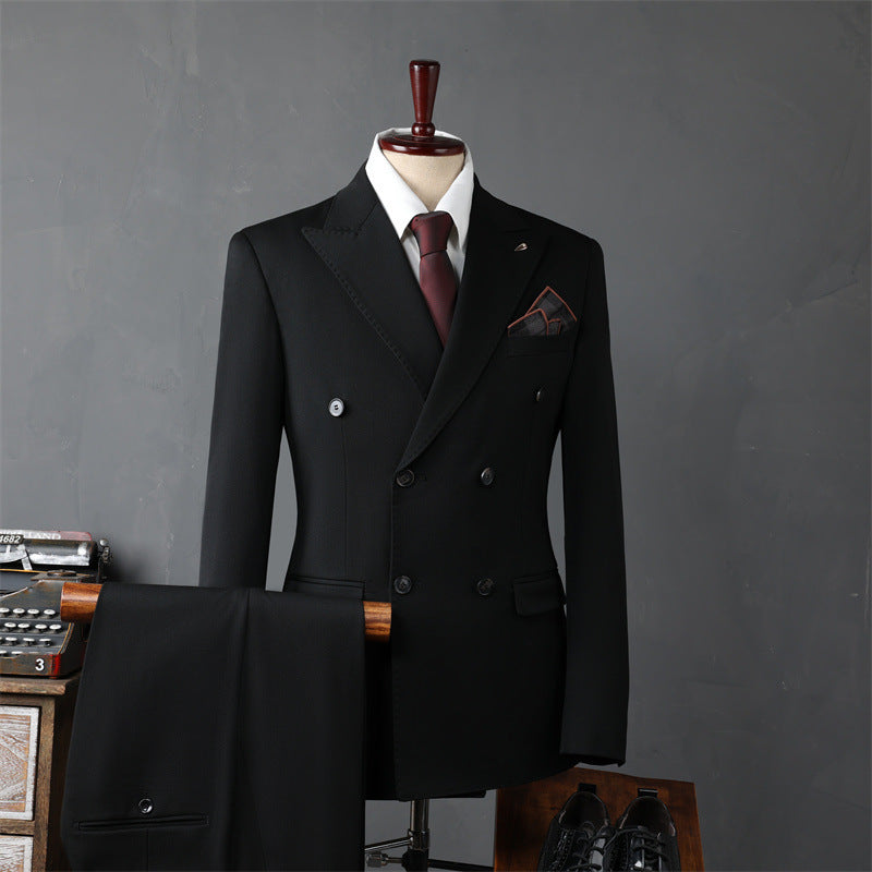 Men's Double Breasted Suit Business