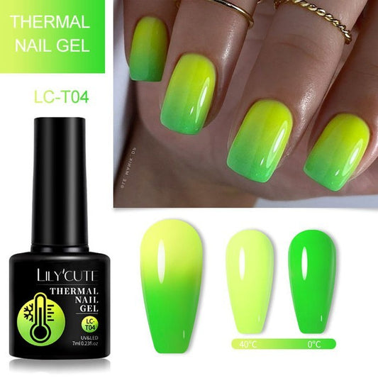 Color Changing Thermal Gel Nail Polish Winter Purpl