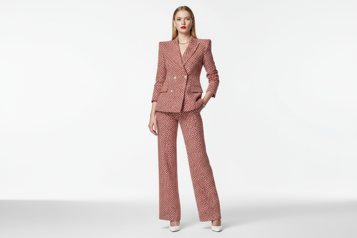 Mimi seule - veste rouge et blanc